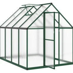 Kasvihuone pohjarungolla, alumiini, eri kokoja ja värejä (33965)