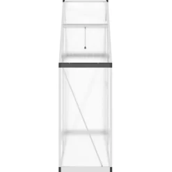 Kasvihuone pohjarungolla, alumiini, eri kokoja ja värejä (33965)