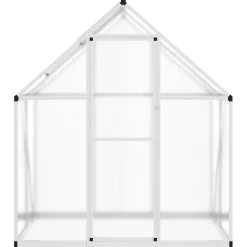 Kasvihuone pohjarungolla, alumiini, eri kokoja ja värejä (33965)