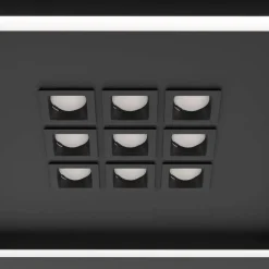 Kattovalaisin Eglo Balazote LED CCT 36x36cm musta