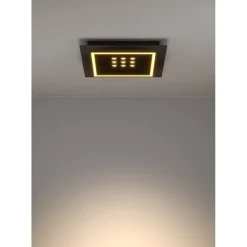 Kattovalaisin Eglo Balazote LED CCT 36x36cm musta