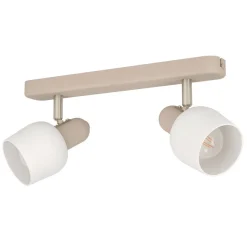 Kattovalaisin Eglo Corato, 2xE14, 18W, IP20, hiekka/valkoinen