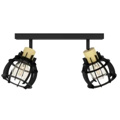 Kattovalaisin Eglo Stillington 1, 2xE27, 40W, IP20, musta