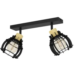 Kattovalaisin Eglo Stillington 1, 2xE27, 40W, IP20, musta
