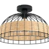 Kattovalaisin Eglo Vintage Anwick Ø380mm, musta/puu