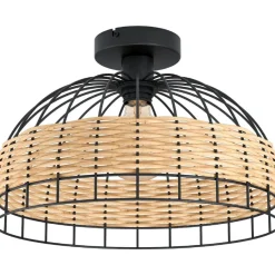 Kattovalaisin Eglo Vintage Anwick Ø380mm, musta/puu