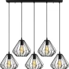 Kattovalaisin Linento Lighting Diamond, 5-osainen, musta