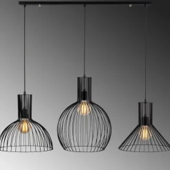 Kattovalaisin Linento Lighting Fellini, 3-osainen, musta