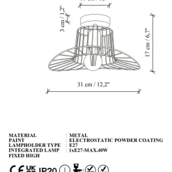 Kattovalaisin Linento Lighting Fotrtel musta