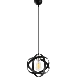 Kattovalaisin Linento Lighting Gezegen, musta/nikkeli