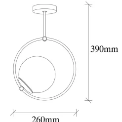 Kattovalaisin Linento Lighting GMN-000013, musta