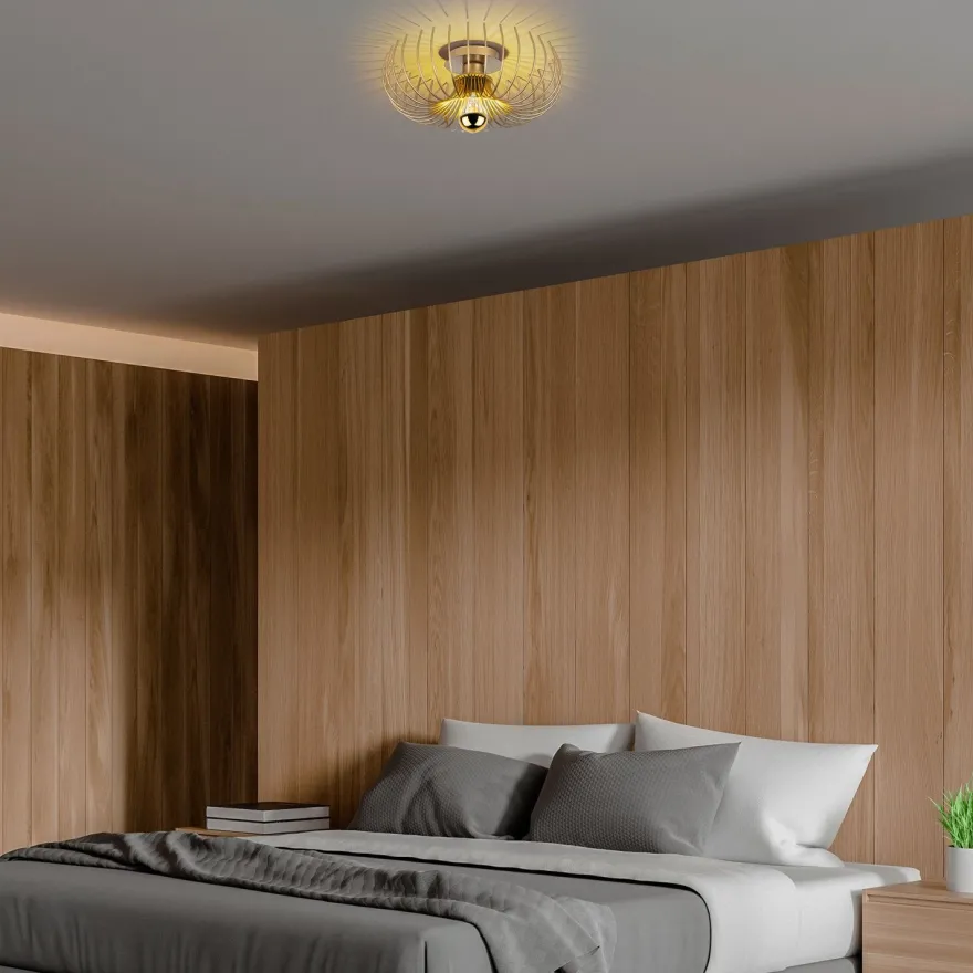 Kattovalaisin Linento Lighting Karsortel, Ø36cm, E27, max. 40W, IP20, kulta