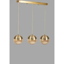 Kattovalaisin Linento Lighting Küre 8709-5, 3-osainen, kulta