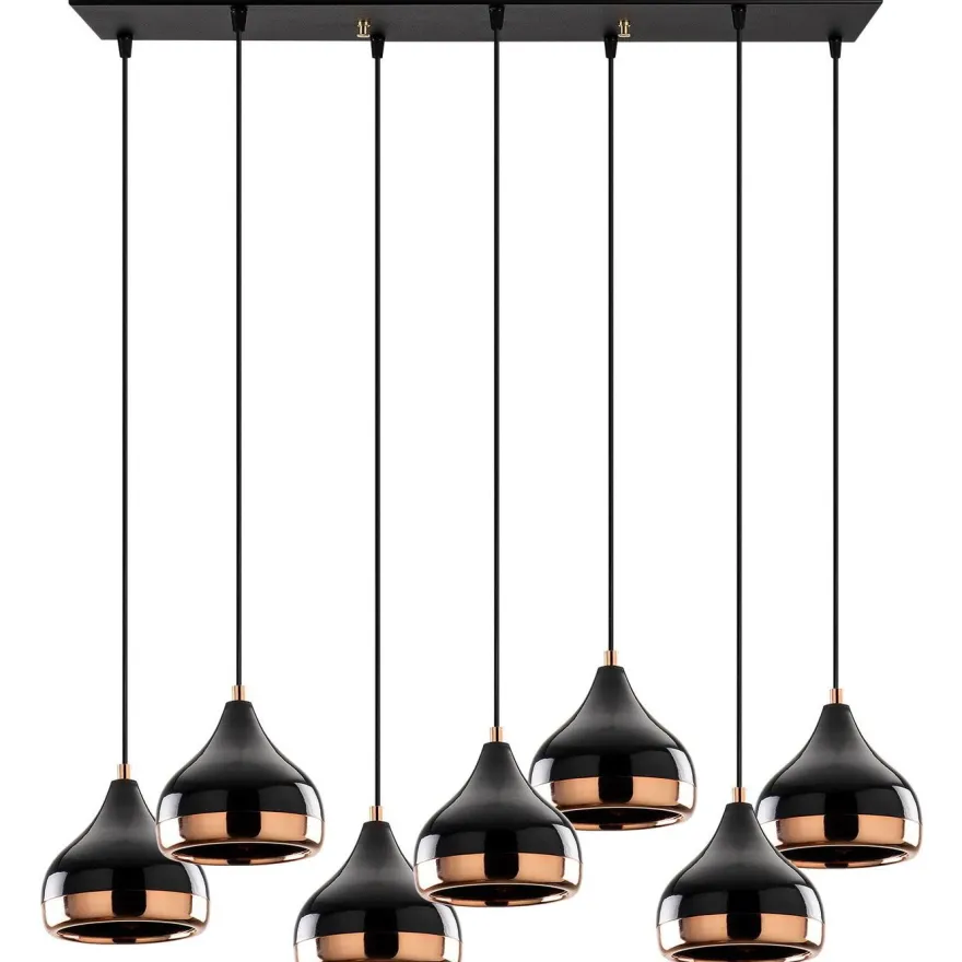Kattovalaisin Linento Lighting Mint, 7-osainen, musta