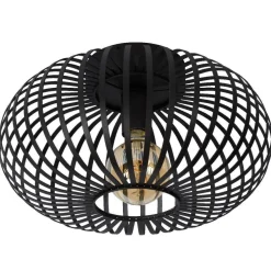 Kattovalaisin Lucide Manuela, Ø40cm, 60W, himmennettävä, musta