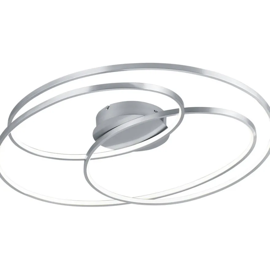 Kattovalaisin Trio Gale LED, 80 cm, harjattu teräs