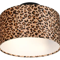 Kattovalaisin Trio Pardina Ø30cm 2xE14 mattamusta/leopardi
