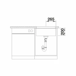 Keittiöallas Blanco Etagon 500-U, 530x460mm, silgranit, altakiinnitettävä, eri värejä
