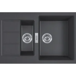 Keittiöallas Franke Sirius S2D 651-78, 780x500mm, Tectonite, musta
