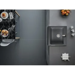 Keittiöallas Interia Arya, 660x620 mm, antrasiitti