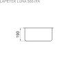Keittiöallas Lapetek Luna-X 500-IFA + Lino-A -hana, rst