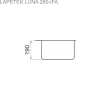 Keittiöallas Lapetek Luna-X 230-IFA, rst