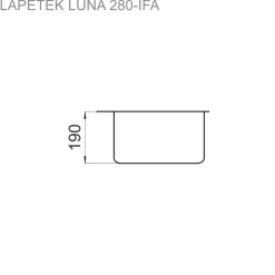 Keittiöallas Lapetek Luna-X 230-IFA, rst