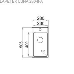 Keittiöallas Lapetek Luna-X 230-IFA, rst