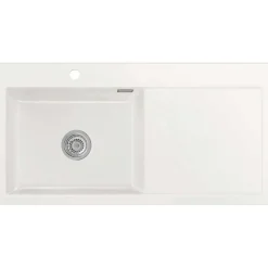 Keittiöallas Lavabo Mera 100 SL, 1000x510mm, vasen, keramiikka, valkoinen, eri pohjaventtiilin värejä