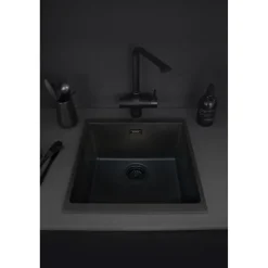 Keittiöallas Stala Essent CEG-E40B, 430x460cm, komposiitti, musta