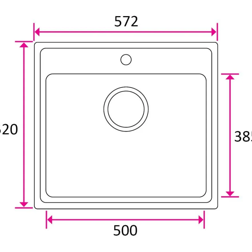 Keittiöallas Stala ONE-T50, 520 x 572 mm, rst