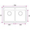 Keittiöallas Stala ONE-T34-34, 520 x 784 mm, rst, Verkkokaupan poistotuote