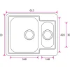 Keittiöallas Stala STANDARD-T34-15, 615x500mm, rst