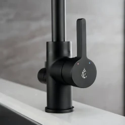 Keittiöhana Bathlife Atlant, pesukoneventtiilillä, mattamusta