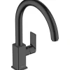 Keittiöhana Hansgrohe Vernis Shape M35 210 1jet kääntyvä juoksuputki, mattamusta
