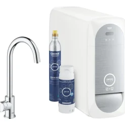 Keittiöhanapaketti Grohe Blue Mono, hiilihapotusjäähdyttimellä, kromi