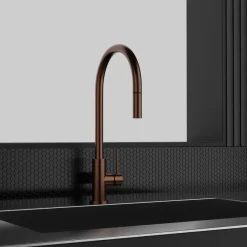 Keittiöhana Scandtap Steel Accent Amber, kupari
