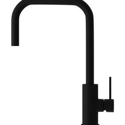 Keittiöhana Scandtap Steel Accent Square Coal D, APK-liitäntä, ulosvedettävä juoksuputki, mattamusta