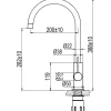 Keittiöhana Scandtap Steel Equip, teräs