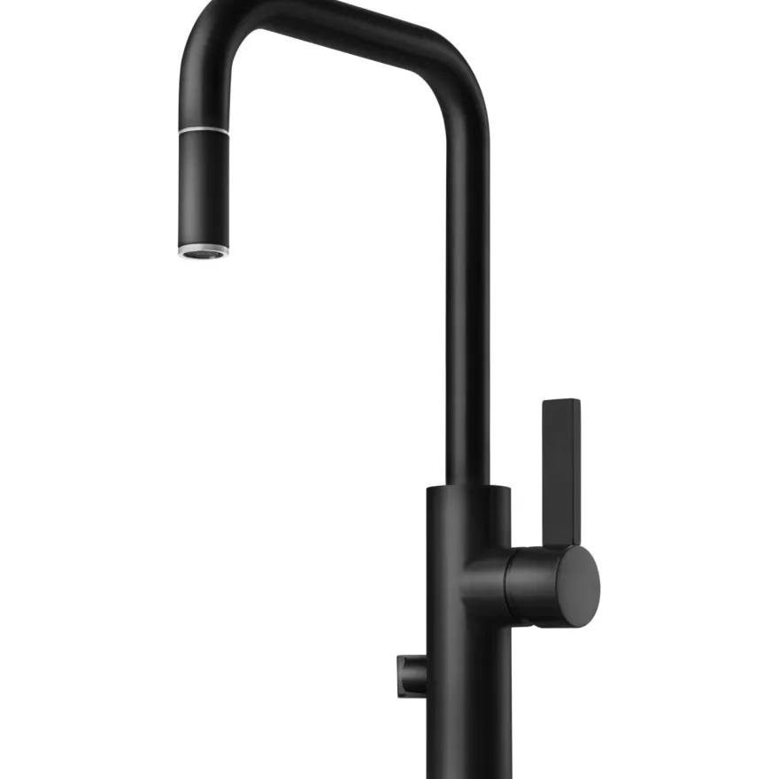 Keittiöhana Tapwell Arman ARM887, APK-liitäntä, ulosvedettävä juoksuputki, Matte Black