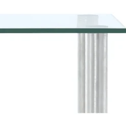 Keittiöhylly läpinäkyvä 45x16x26 cm karkaistu lasi