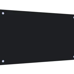 Keittiön roiskesuoja musta 70x40 cm karkaistu lasi