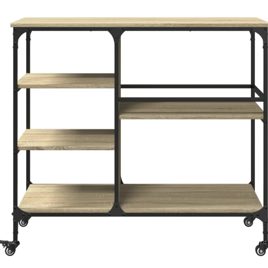Keittiövaunu tekninen puu 100x45x89,5 cm, eri värejä (33006)
