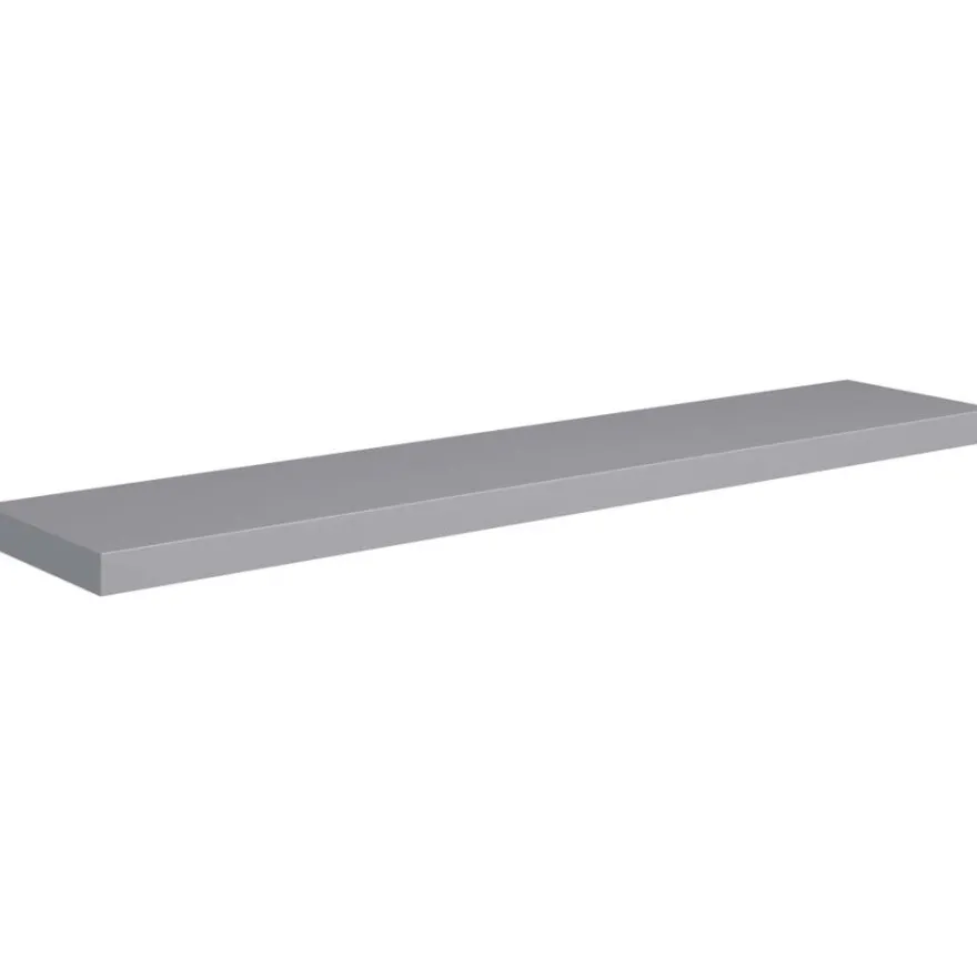 Kelluva seinähylly harmaa 120x23,5x3,8 cm mdf