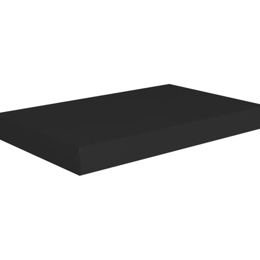 Kelluva seinähylly musta 40x23x3,8 cm mdf