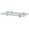 Kelluvat hyllyt, 2 kpl, lasi, 50x10 cm, 8 mm, huurre
