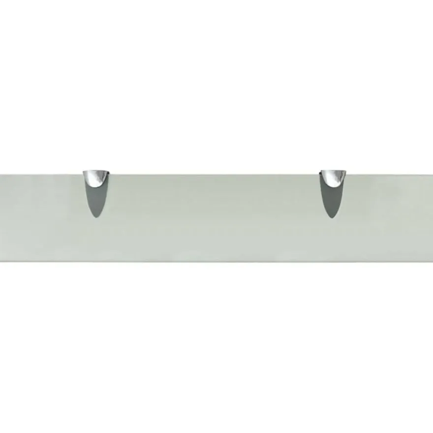 Kelluvat hyllyt, 2 kpl, lasi, 50x10 cm, 8 mm, huurre