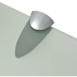 Kelluvat hyllyt, 2 kpl, lasi, 50x10 cm, 8 mm, huurre
