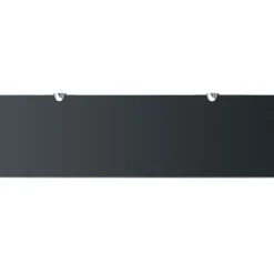 Kelluvat hyllyt, 2 kpl, lasi, 70x20 cm, 8 mm, musta