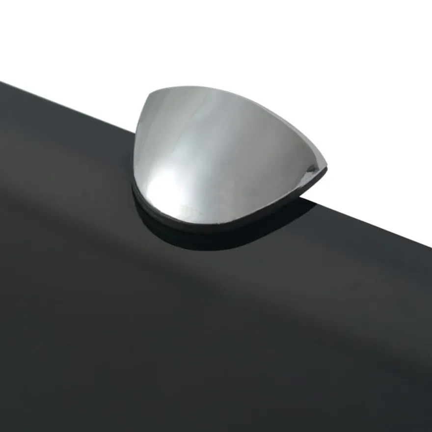 Kelluvat hyllyt, 2 kpl, lasi, 70x20 cm, 8 mm, musta